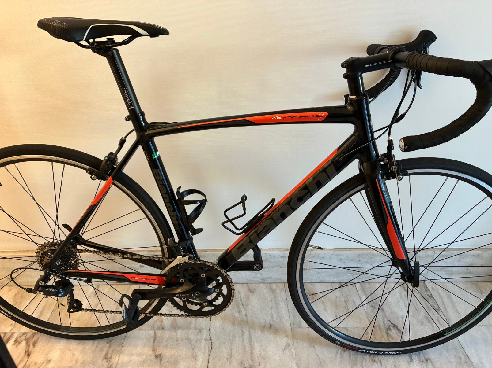 Bianchi Via Nirone 7 racefiets met Shimano Sora groepset, Vélos & Vélomoteurs, Enlèvement, Utilisé, Autres matériaux, Hommes