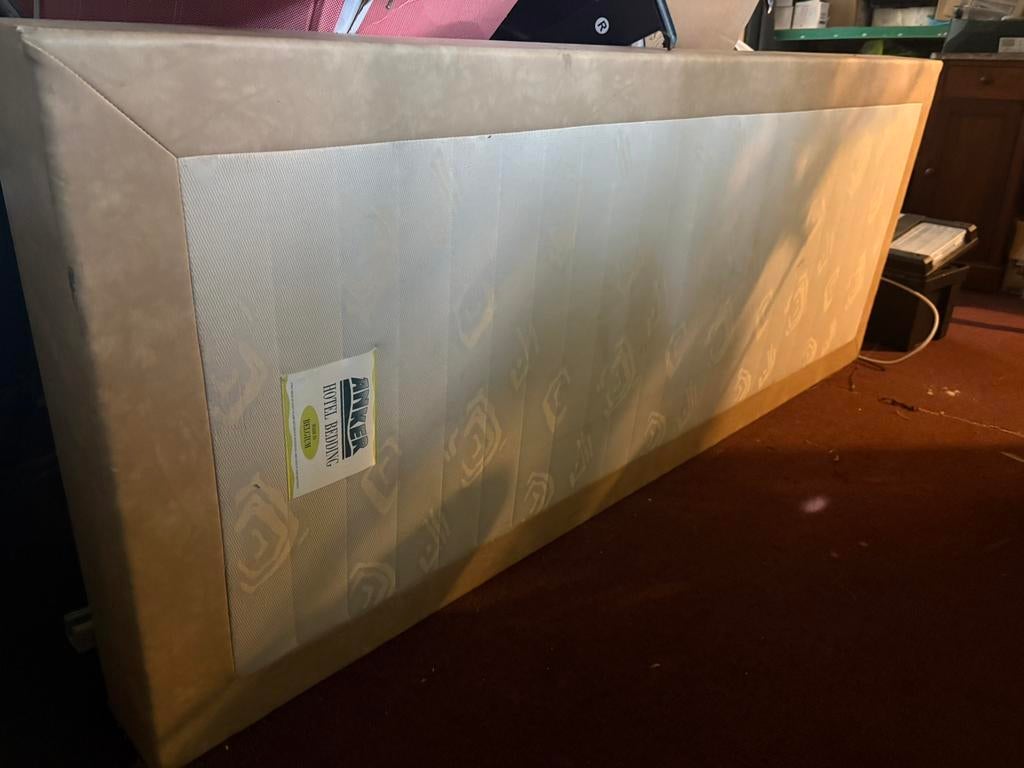Onderstel boxspring, Maison & Meubles, Chambre à coucher | Lits boxsprings, Beige, Une personne, Utilisé, 200 cm