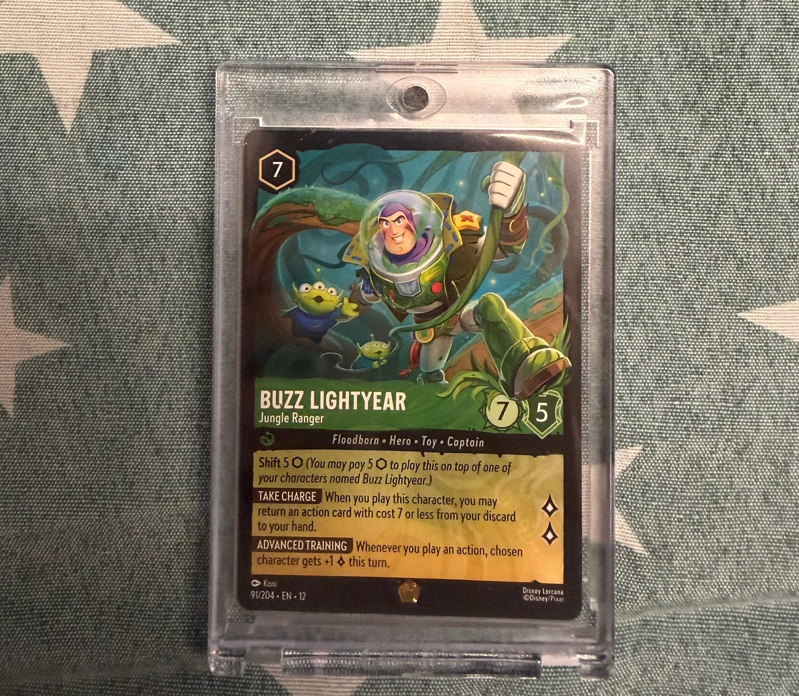 Disney Lorcana Buzz Lightyear Jungle Ranger 91/204 Legendary, Hobby en Vrije tijd, Verzamelkaartspellen | Overige, Zo goed als nieuw