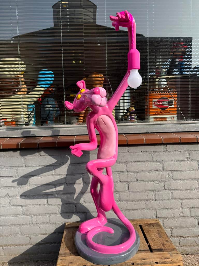Groot Pink Panter beeld, Verzamelen, Beelden en Beeldjes, Zo goed als nieuw, Dier, Ophalen