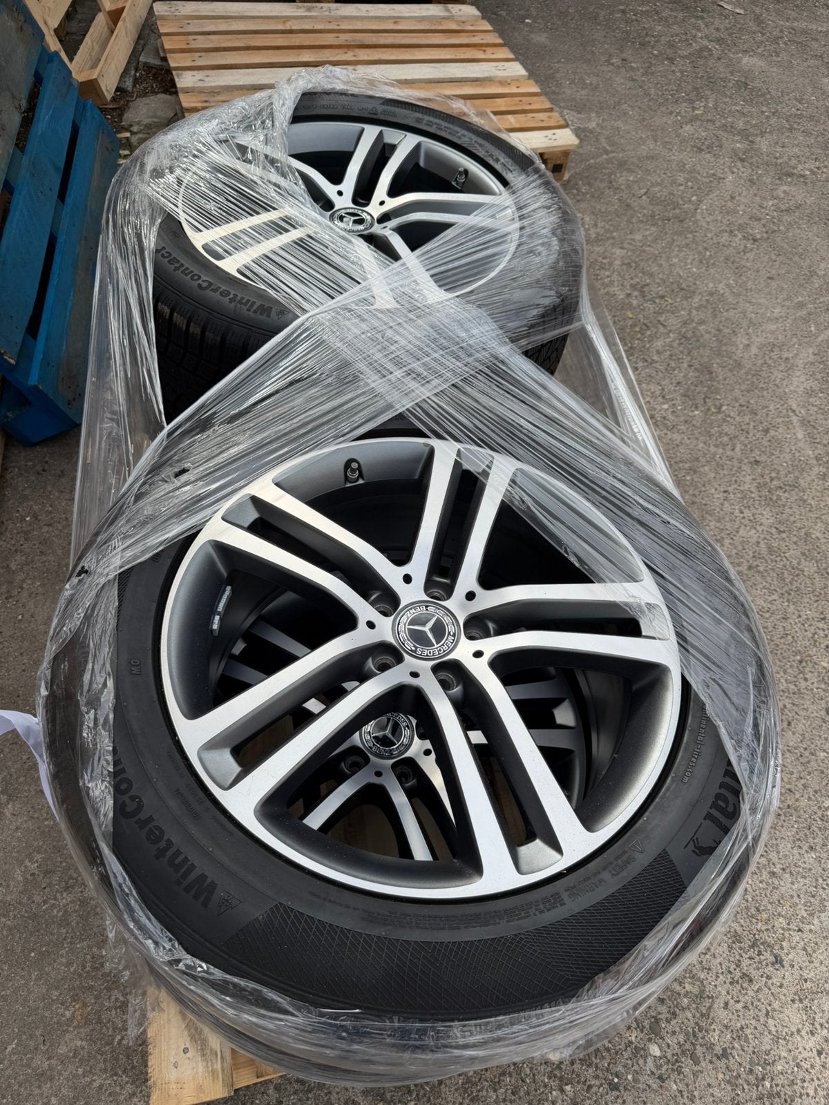 Mercedes GLE Velgen 20 inch Met Winterbanden Originel, Auto-onderdelen, Ophalen of Verzenden, 20 inch, Winterbanden, Velg(en)