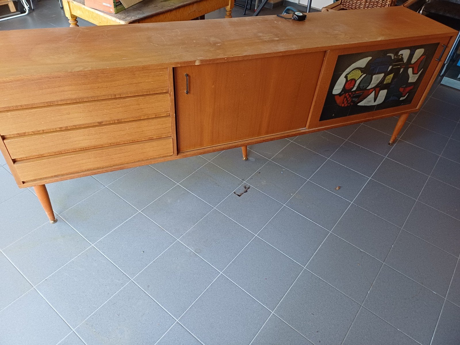 Armoire Vihheron avec tiroirs 245 cm x 45 cm x 85 cm, Enlèvement