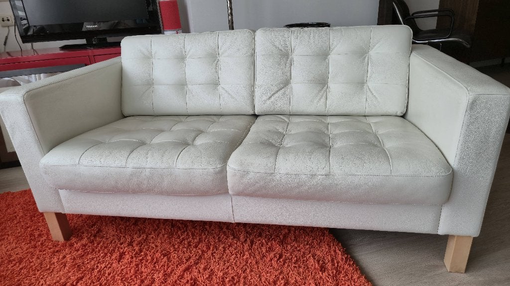 Canapé 2 places en cuir Ikea, 75 à 100 cm, Contemporain, Enlèvement, Utilisé