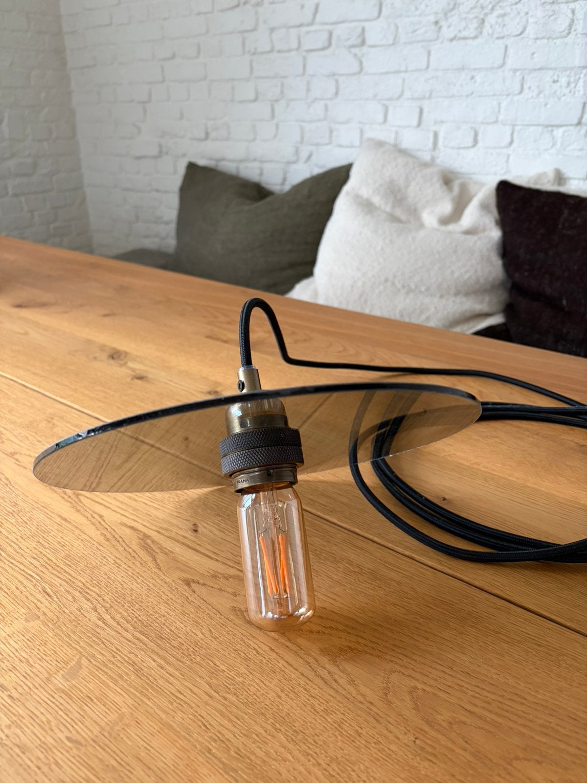 Frama Pendant light Circle shade, Ophalen of Verzenden, Zo goed als nieuw, Glas