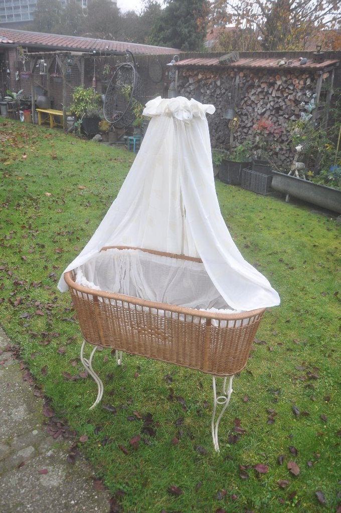 Vintage rotan wieg, Enlèvement, Berceau