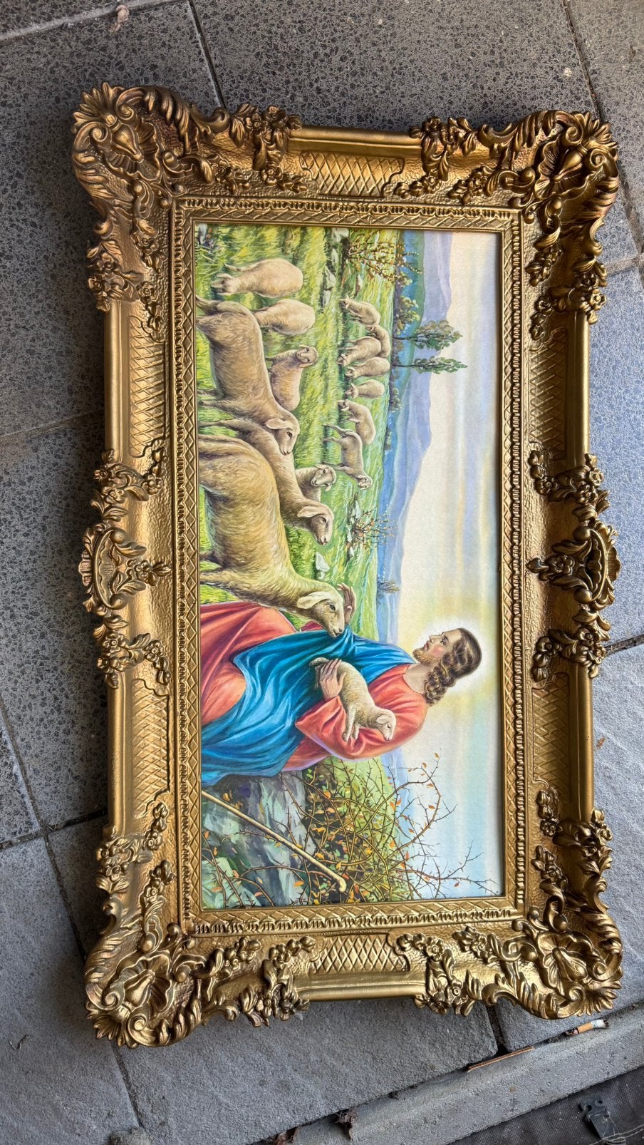 Schilderij jezus, Ophalen