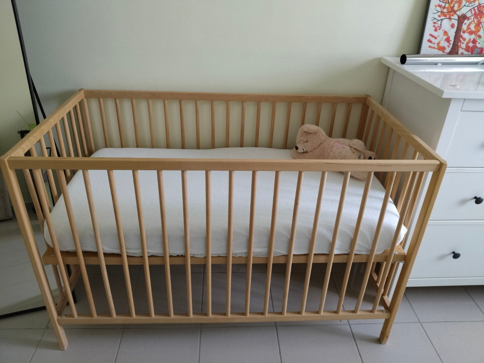 babybedje, Ophalen, Zo goed als nieuw
