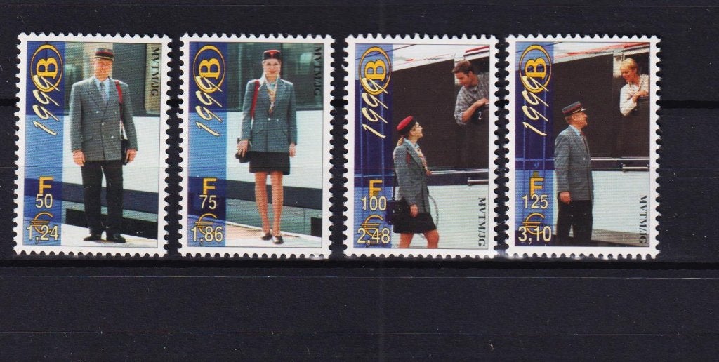 Belgique Vignettes chemins de fer 1999 TRV9-12 **, Timbres & Monnaies, Timbres | Europe | Belgique, Envoi, Non oblitéré, Neuf