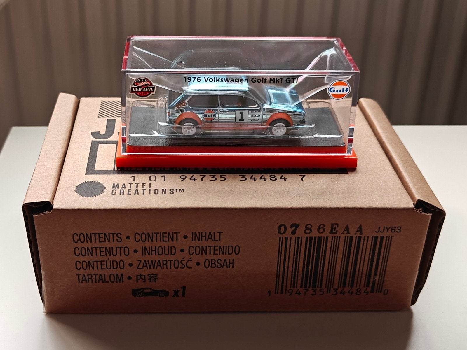 Hot Wheels RLC 1976 Volkswagen Golf Mk1 GTI Gulf, Ophalen of Verzenden, Auto