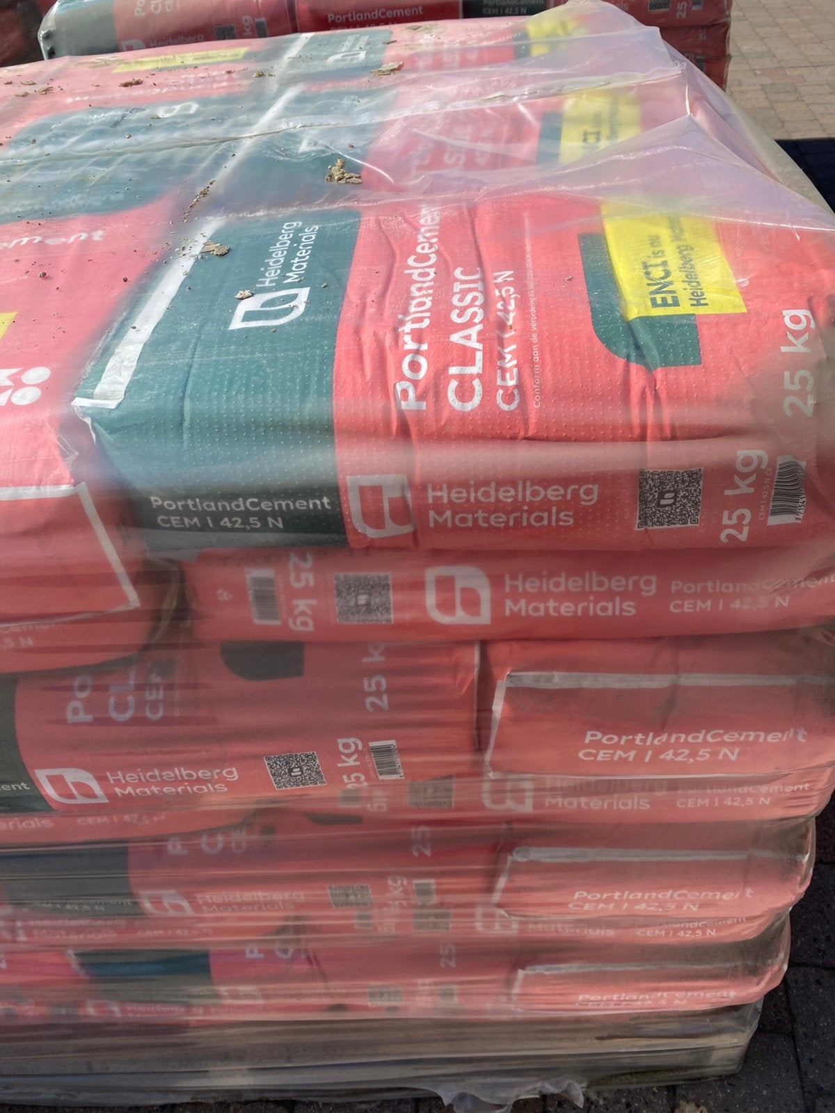 Cement, Ophalen, Zo goed als nieuw
