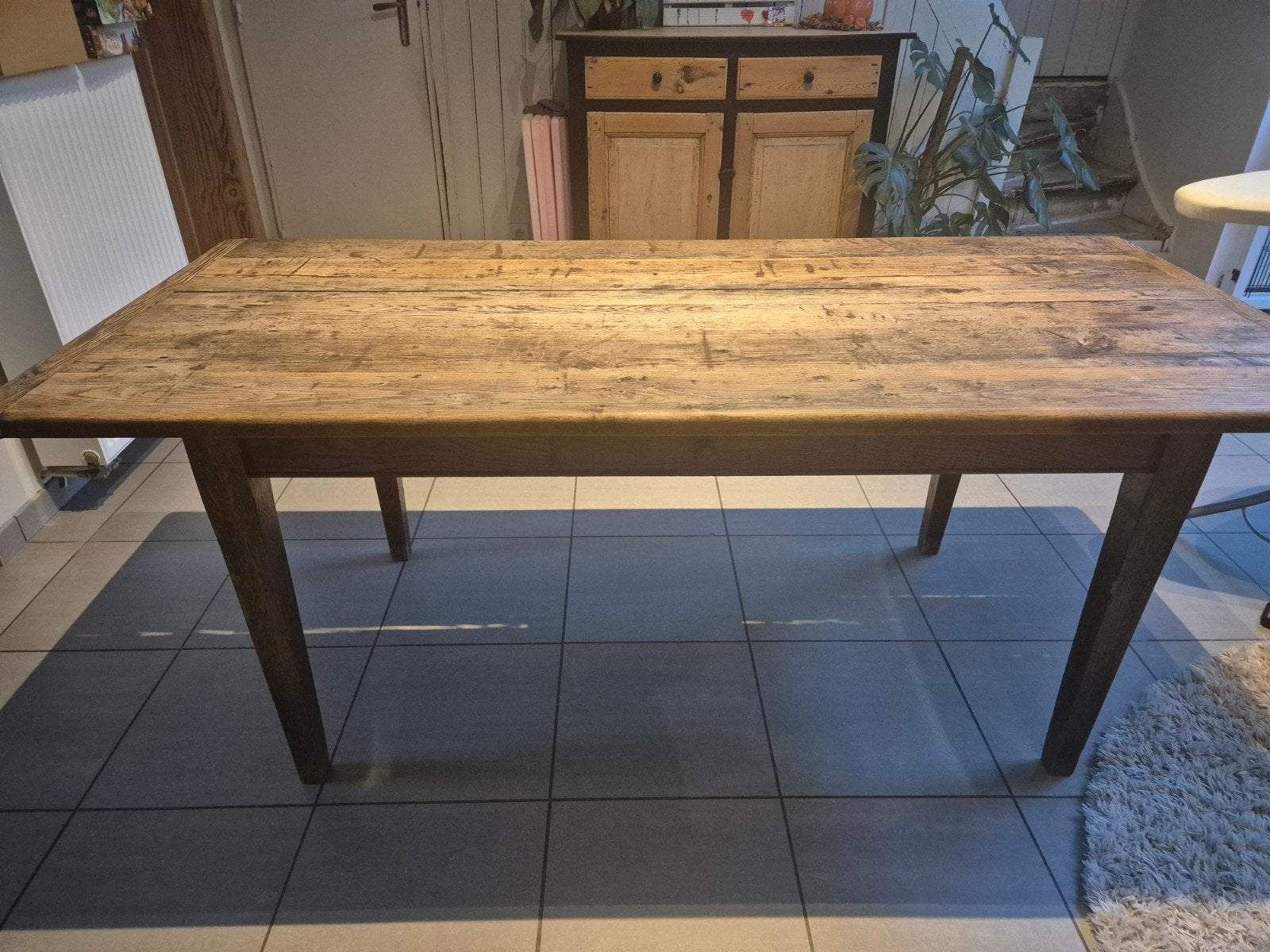 boerentafel, Huis en Inrichting, Ophalen, Gebruikt, 50 tot 100 cm, Vijf personen of meer