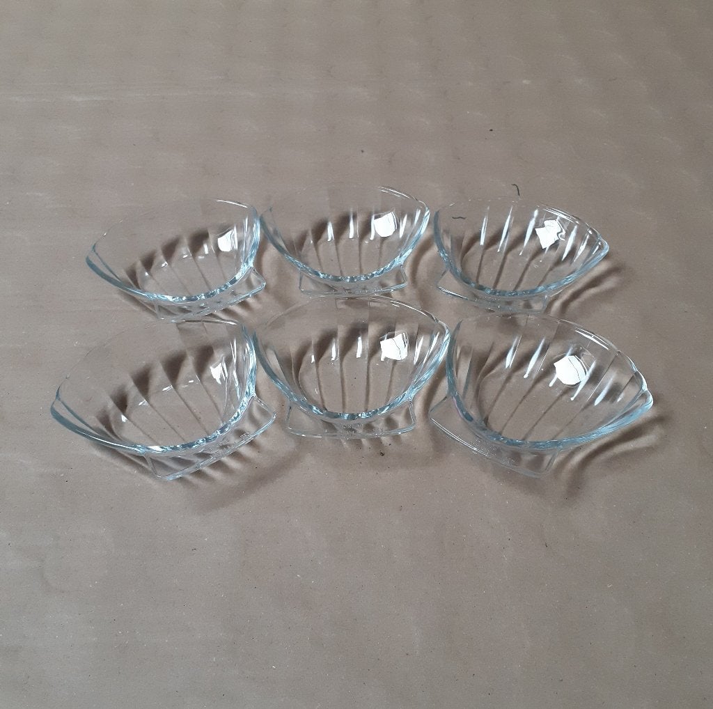 Set de 6 coquilles Saint-Jacques PYREX, Maison & Meubles, Enlèvement ou Envoi, Comme neuf, Verre, Classique