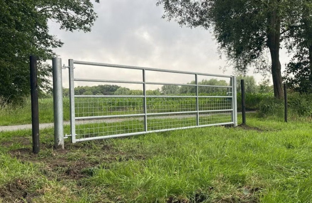 Stevige gegalvaniseerde weidepoorten half gaas, Dieren en Toebehoren, Stalling