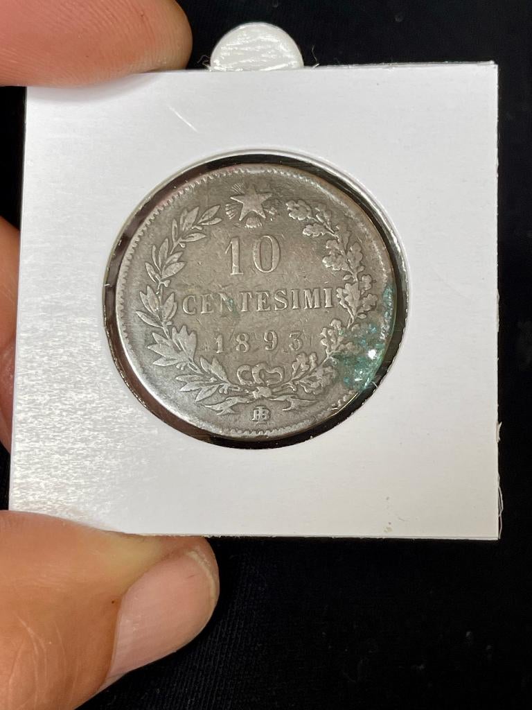 Italie 10 centesimi 1893 BI, Enlèvement, Italie, Monnaie en vrac