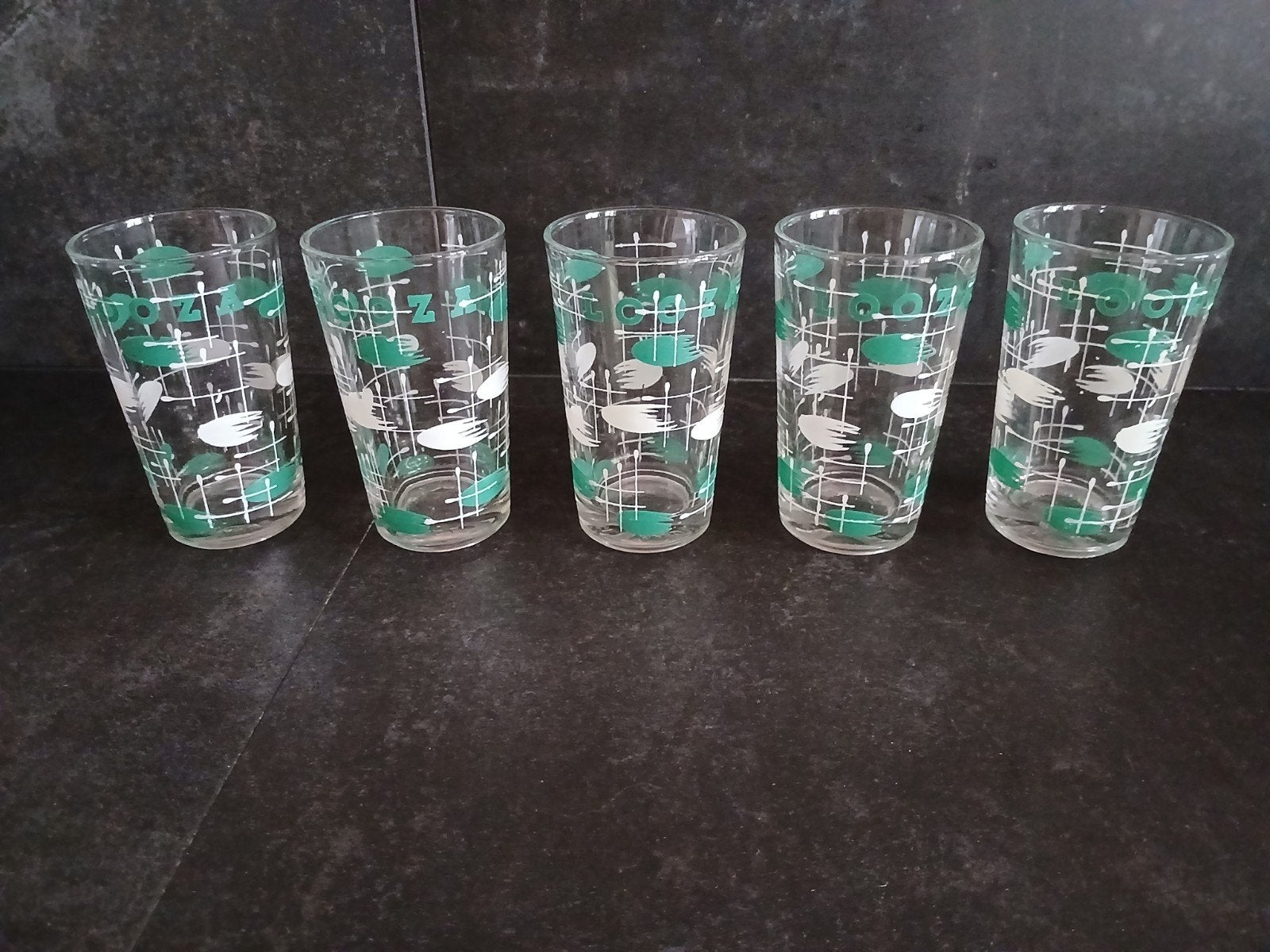 Limonadeglaasjes Merk Looza, Ophalen, Zo goed als nieuw, Frisdrankglas