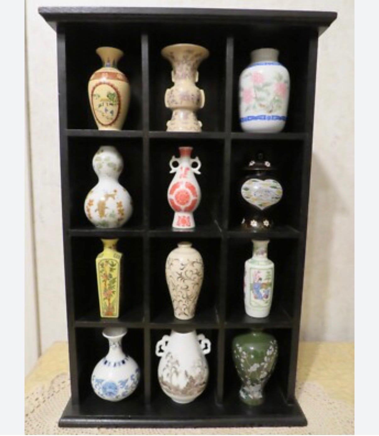 Miniatuur vaasjes Franklin Mint,Japans , perfecte staat, Antiek en Kunst, Antiek | Porselein, Ophalen