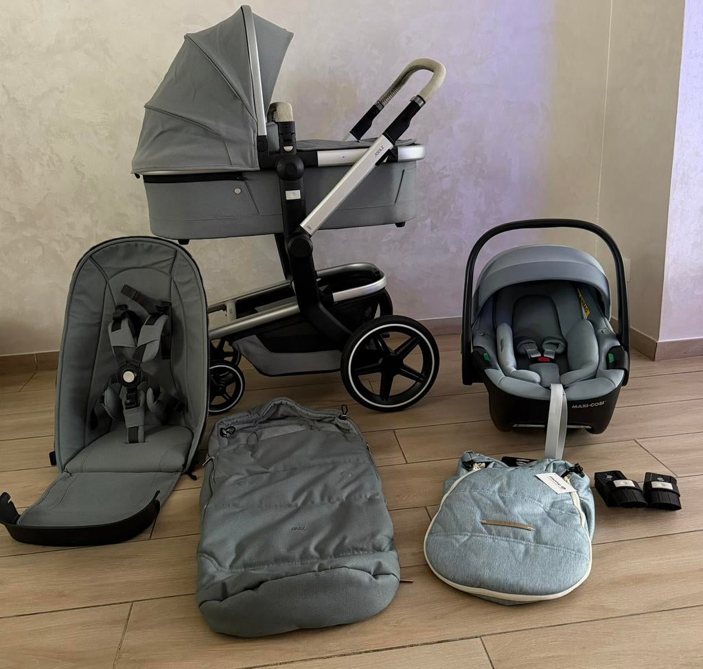 Joolz Day + Modern Blue Kinderwagen 3-in-1  Compleet Set, Ophalen, Babygeluk, Zo goed als nieuw, W