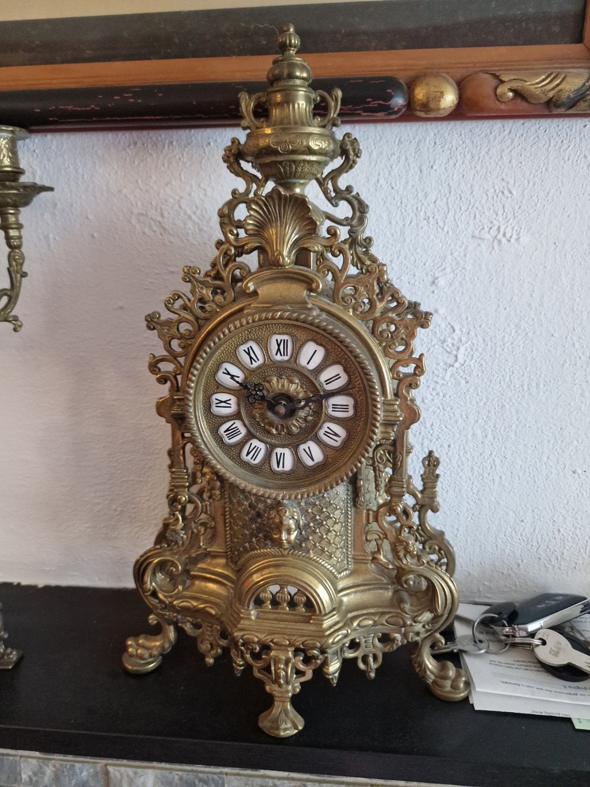 Antieke kloken kandelaar, Antiek en Kunst, Ophalen