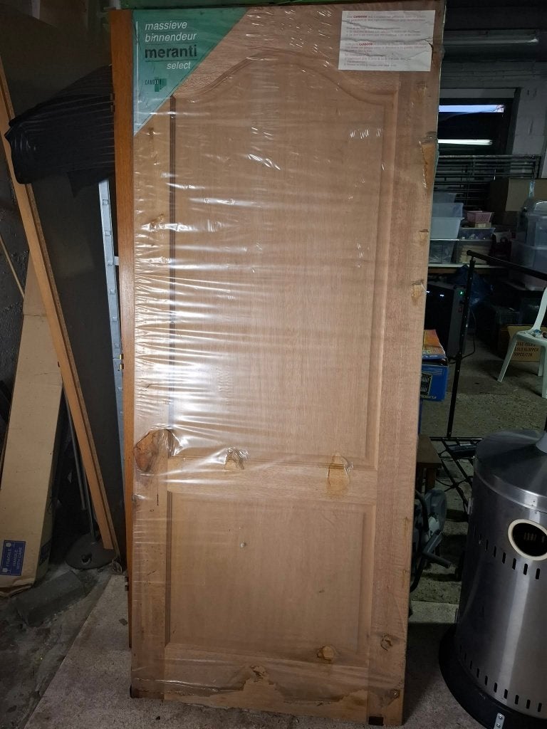 Meranti Binnendeur NIEUW, Doe-het-zelf en Bouw, Deuren en Vliegenramen, Ophalen, 80 tot 100 cm, Binnendeur, Nieuw