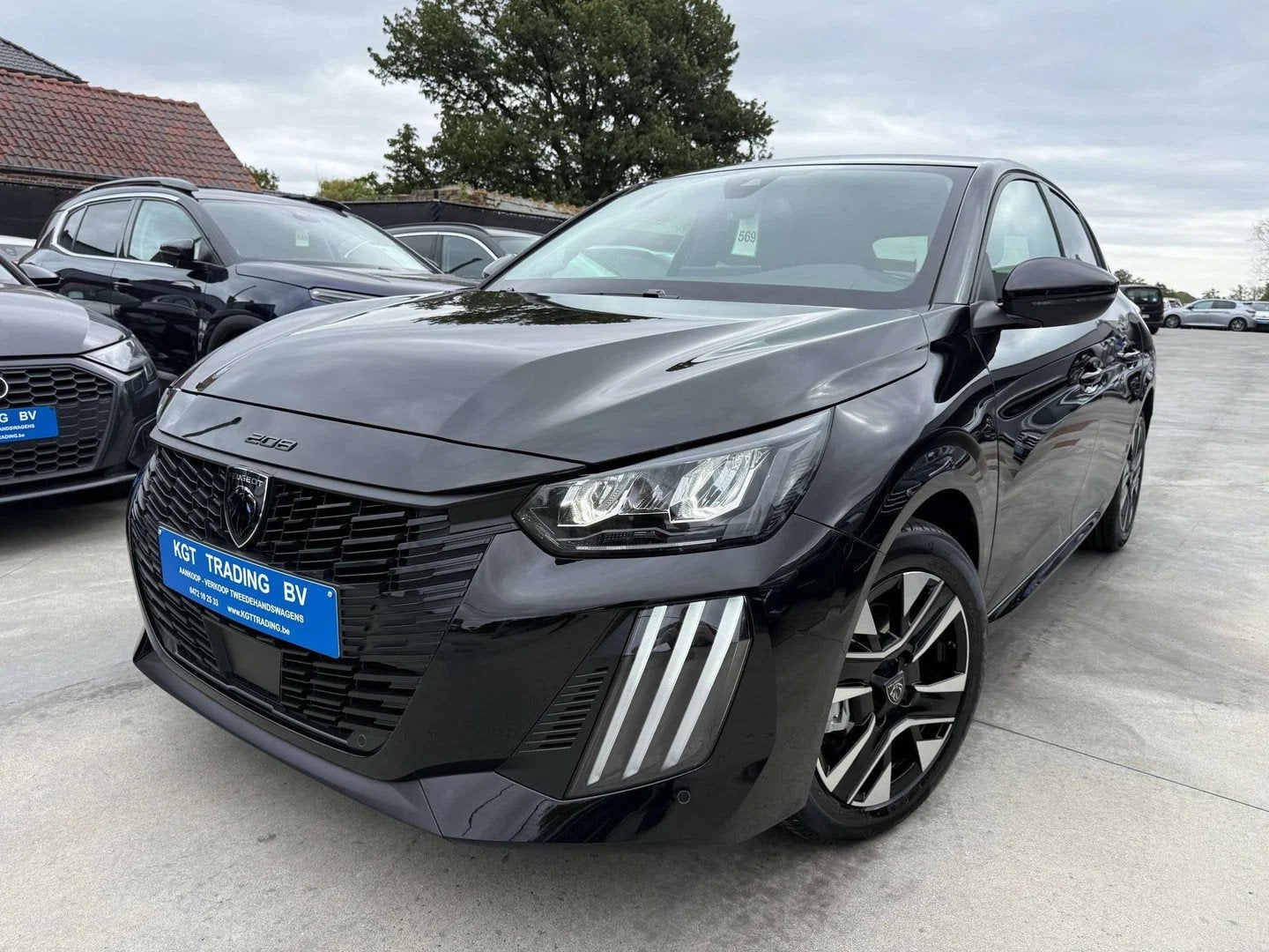 Peugeot 208 1.2i TURBO 100PK ALLURE LEDER FULL LED CARPLAY B, 1199 cc, Zwart, Benzine, Peugeot