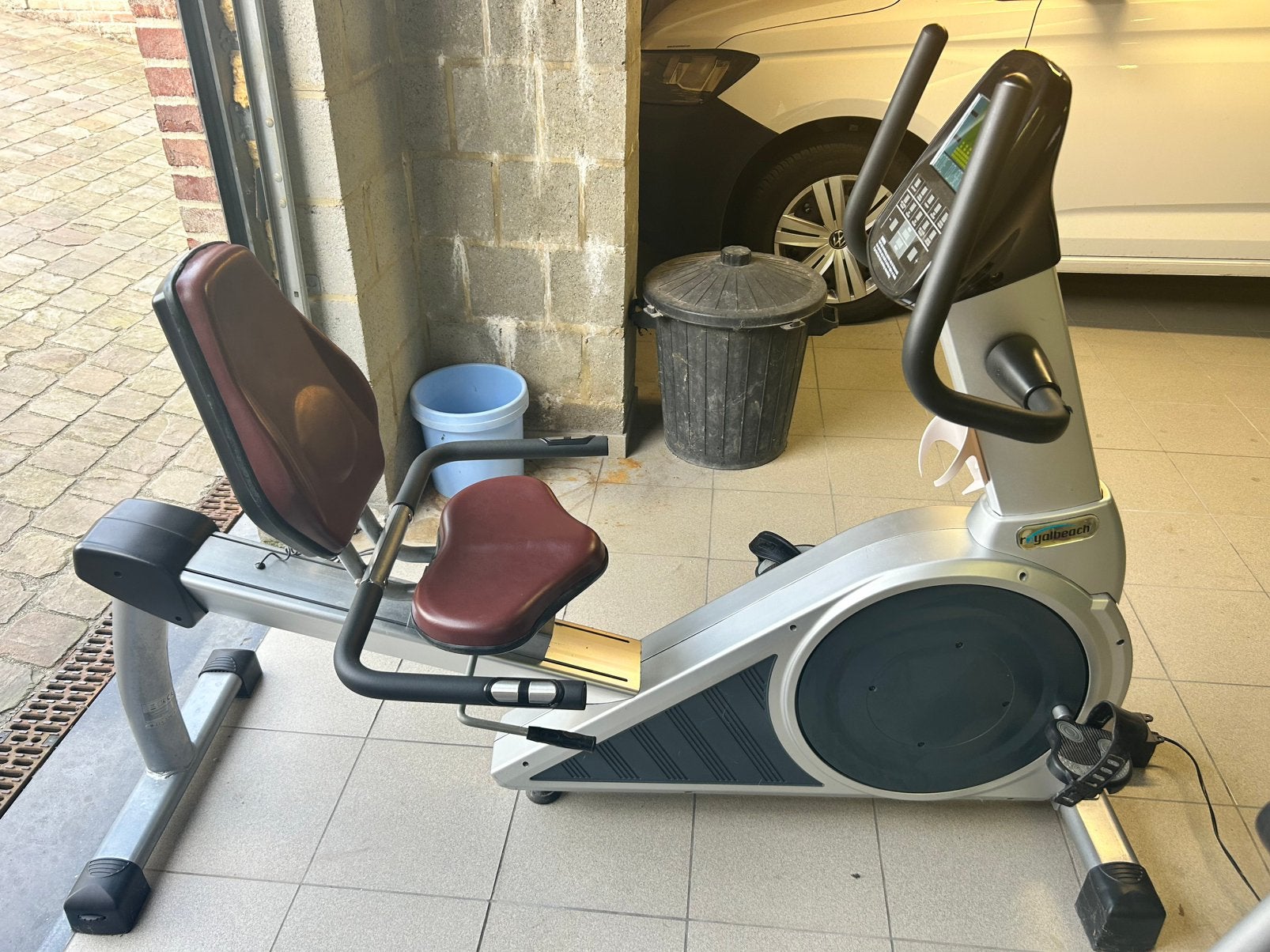 Elektronische ligfiets hometrainer, Sport en Fitness, Ophalen, Overige materialen, Zo goed als nieuw, Benen