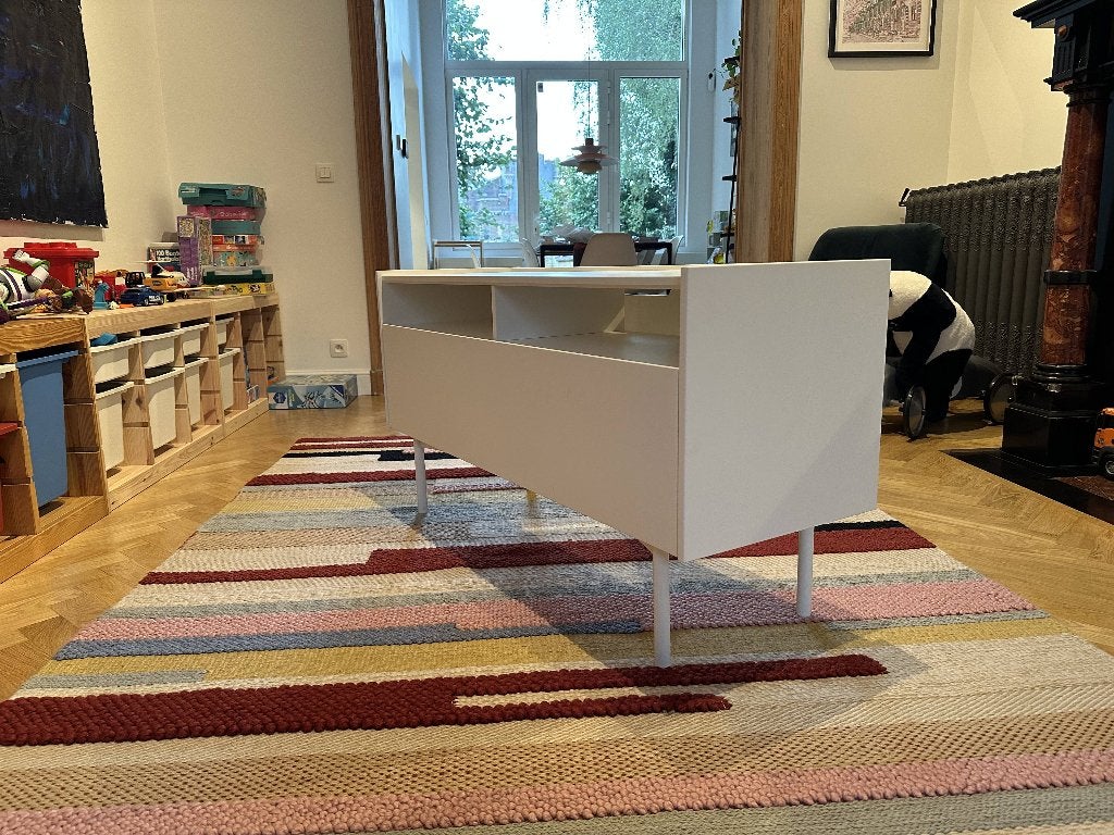Meuble TV IKEA blanc - 117 cm, Synthétique, Moins de 100 cm, 100 à 150 cm, Enlèvement