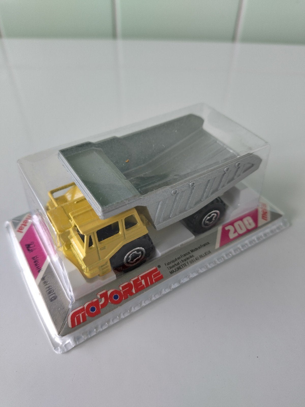 Vintage Majorette Dump Truck AFHALING LEES BESCHRIJVING, Enlèvement, Neuf, Bus ou Camion, Majorette