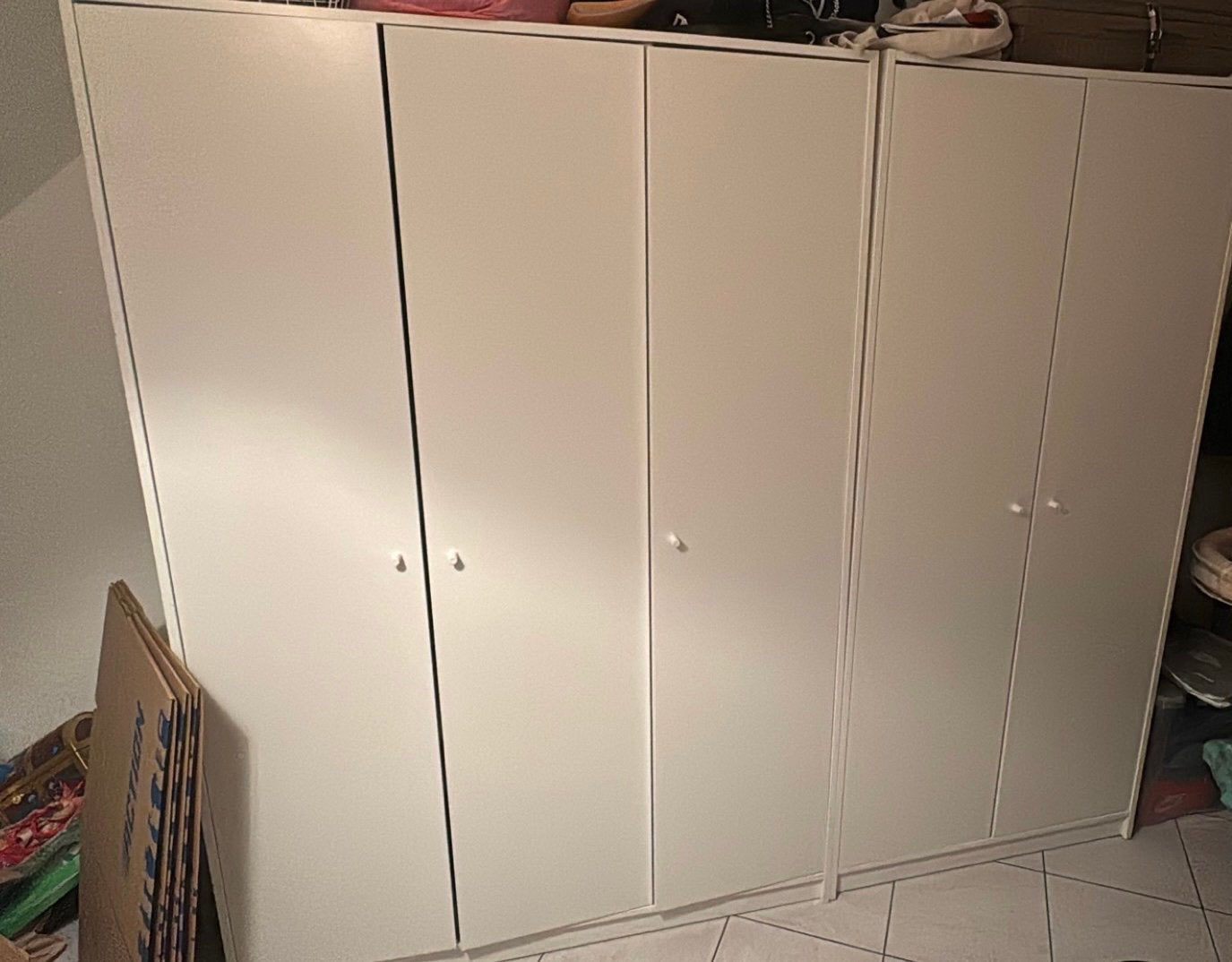 Garde robe blanche 5 portes IKEA, Enlèvement, Comme neuf