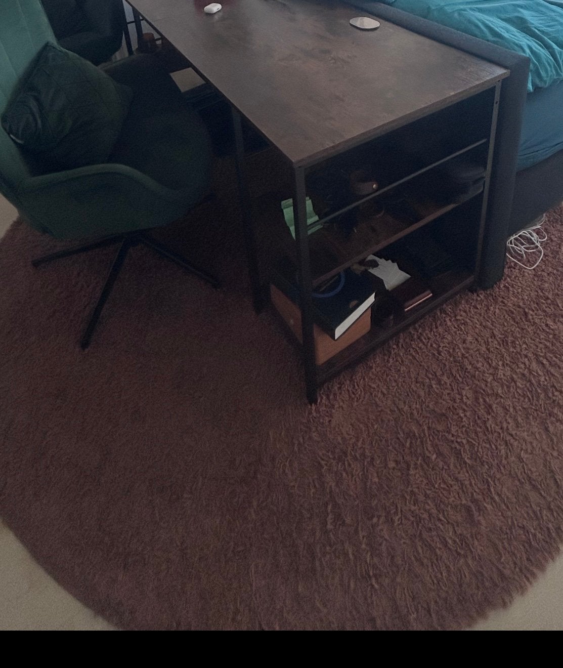 Gratis rond tapijt taupe, Huis en Inrichting, Ophalen, Zo goed als nieuw, Rond