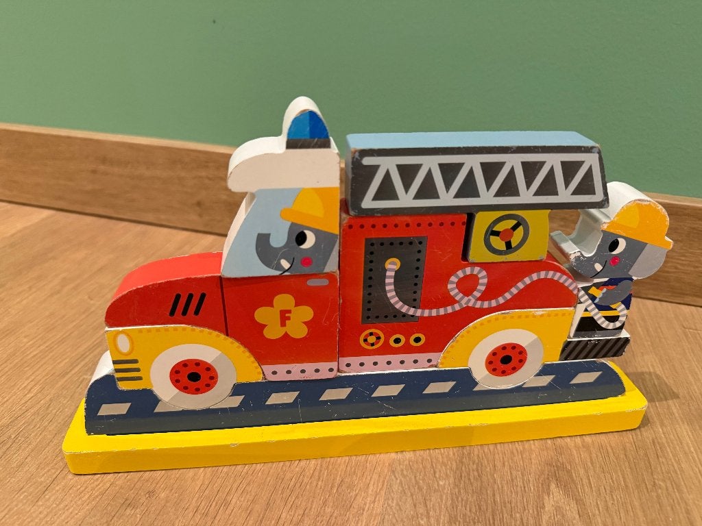 Houten puzzels - set van 4, 2 à 4 ans, Enlèvement, Utilisé, 10 à 50 pièces