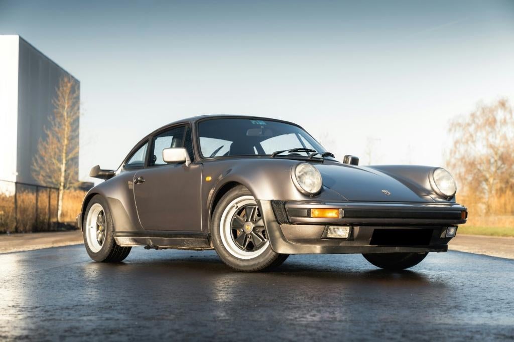 Porsche 911 (930) Turbo, Auto's, Zwart, Leder, Handgeschakeld, Vierwielaandrijving