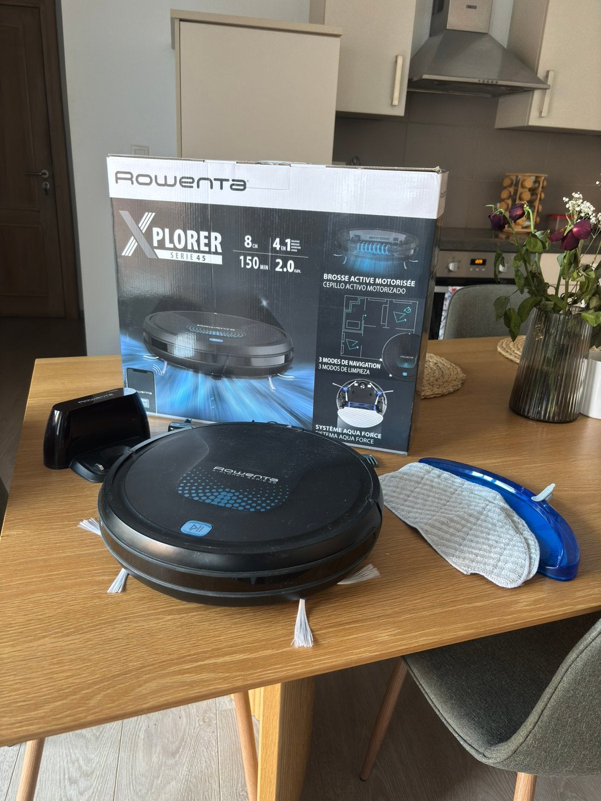 Aspirateur Robot Rowenta, Electroménager, Rowenta, Réservoir, Comme neuf, Enlèvement