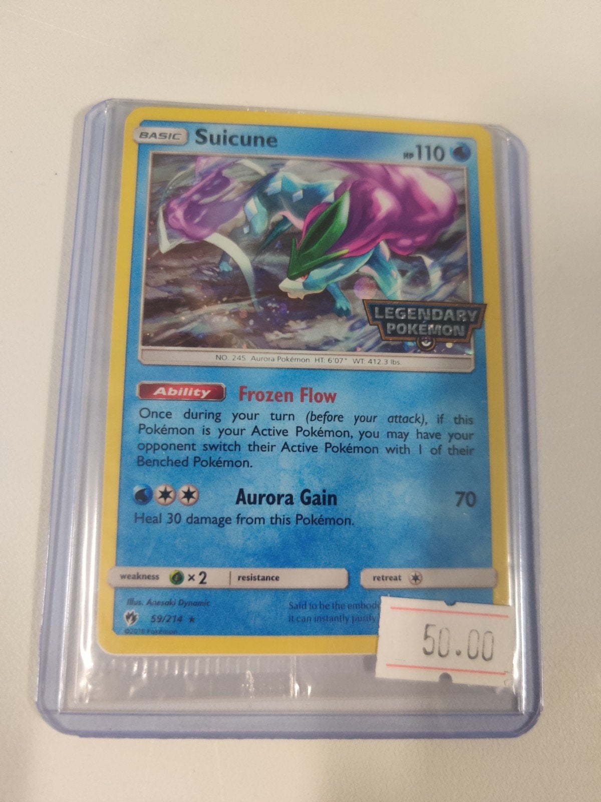 Suicine LOT 59, Hobby en Vrije tijd, Ophalen, Zo goed als nieuw, Losse kaart, Foil