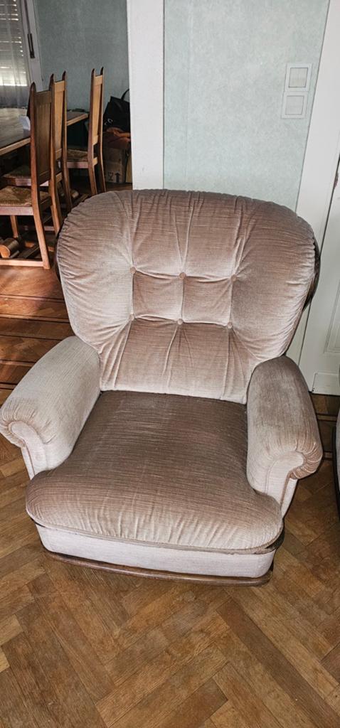 Ensemble fauteuil 2 paces;3 places;1 place et pouf, Maison & Meubles, Fauteuils, Enlèvement, Tissus