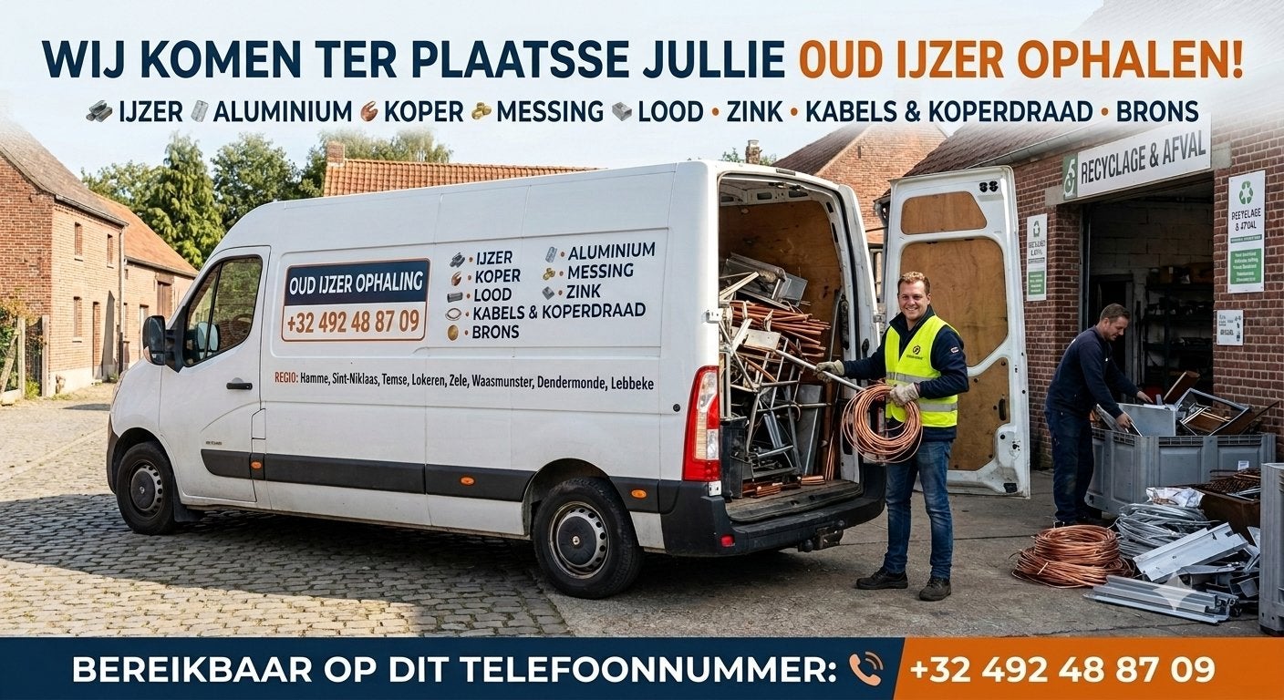Wij komen ter plaatse jullie oud ijzer ophalen, Ophalen, Gebruikt, Lood