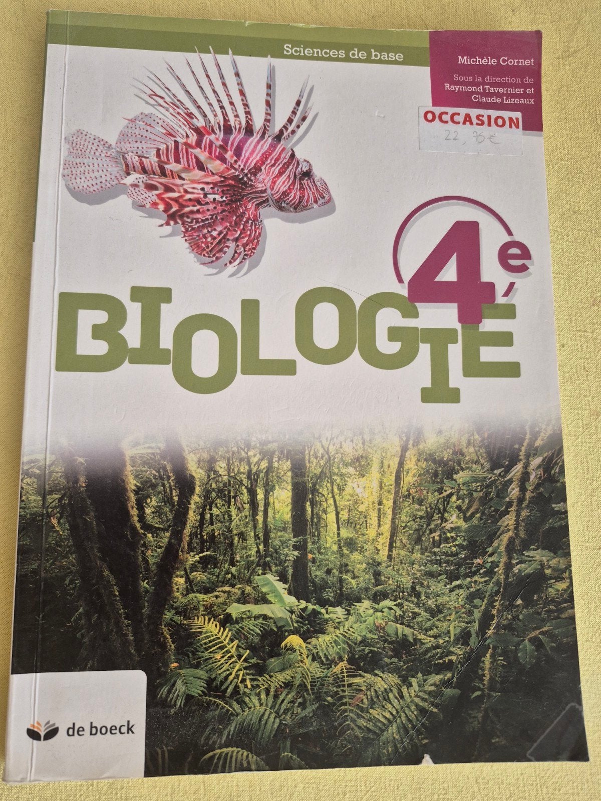 BIOLOGIE 4EME Sciences de base, Livres, Biologie, Comme neuf, Enlèvement, Secondaire