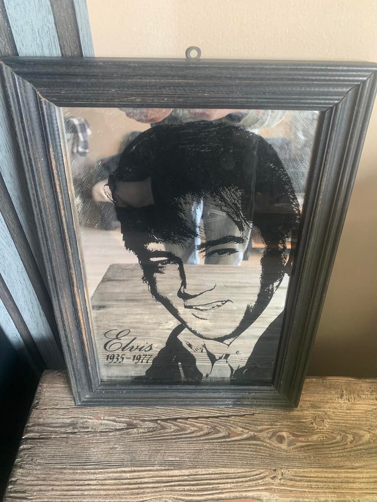 Vintage elvis spiegel, Ophalen