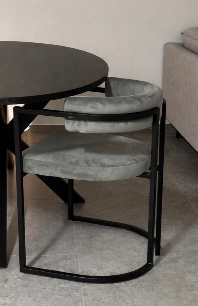 6x (Velvet) grijze stoelen, Huis en Inrichting, Stoelen, Ophalen, Overige materialen, Nieuw, Grijs