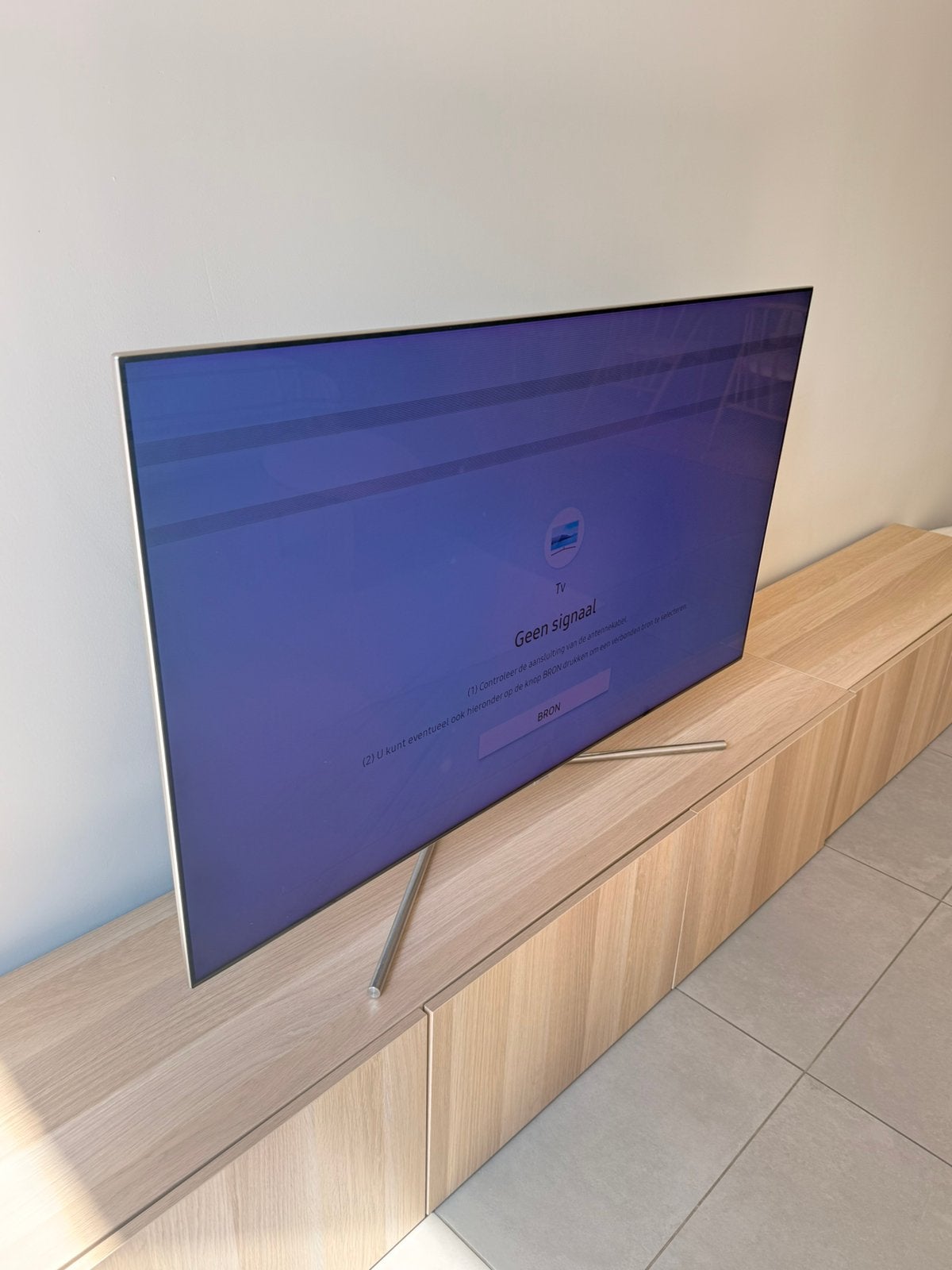 Defecte Samsung 55” QLED 4K TV, Audio, Tv en Foto, Ophalen, Zo goed als nieuw, QLED, Samsung