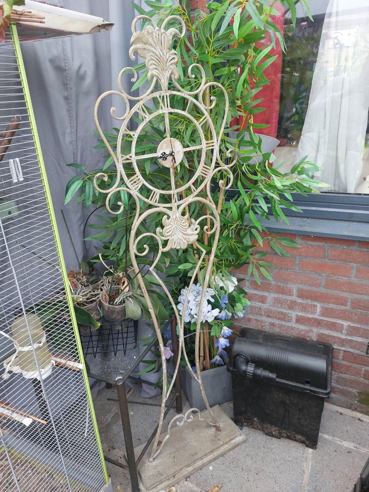 metalen sierklok staand, Enlèvement