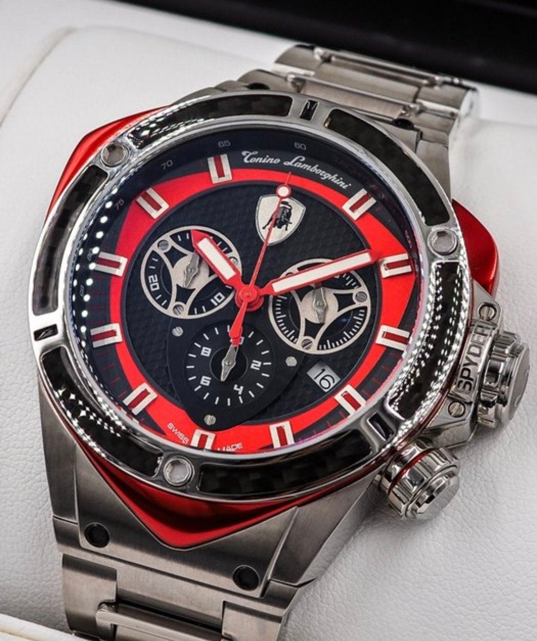 Chronographe Tonino Lamborghini Spyder - NOUVEAU !, Bijoux, Sacs & Beauté, Montres | Hommes, Autres marques, Enlèvement ou Envoi