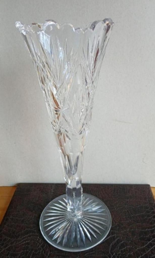 Kristallen vaas, Val Saint Lambert, 1900., Antiquités & Art, Antiquités | Vases, Envoi