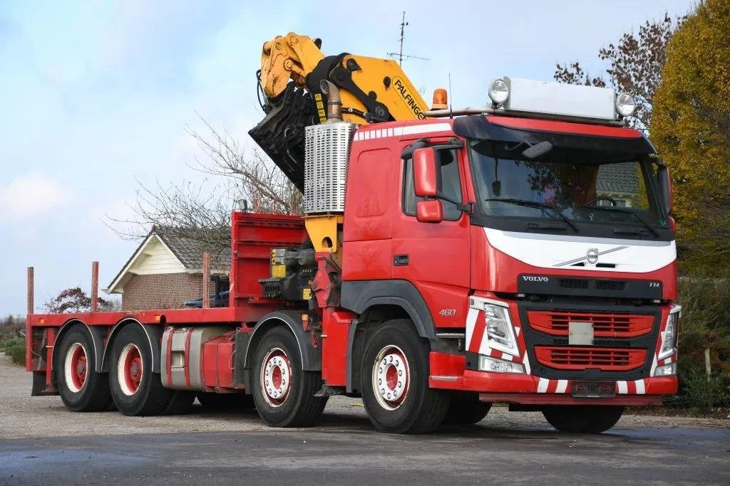 Volvo FM 460 PALFINGER 48TM ! FLÉCHETTE ! EURO6 ! TOITURE !, Rouge, Achat, Euro 6, Entreprise
