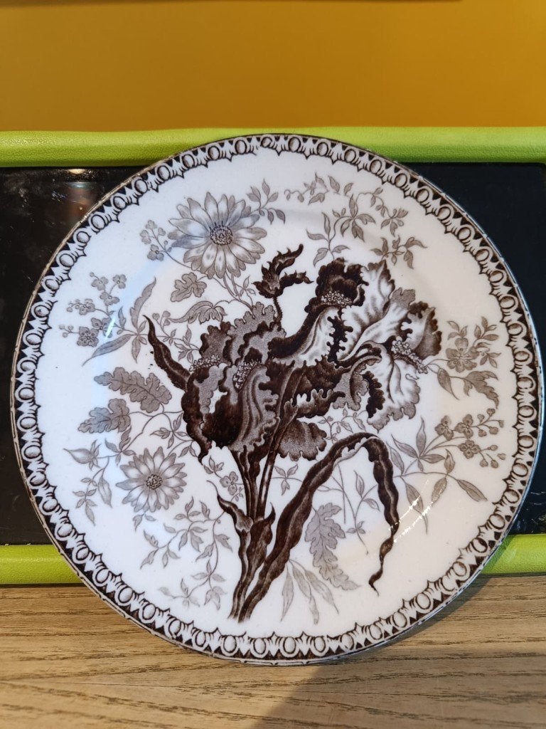 Assiette  « Iris » de Boch Frères — La Louvière  XIXe siècle, Enlèvement ou Envoi