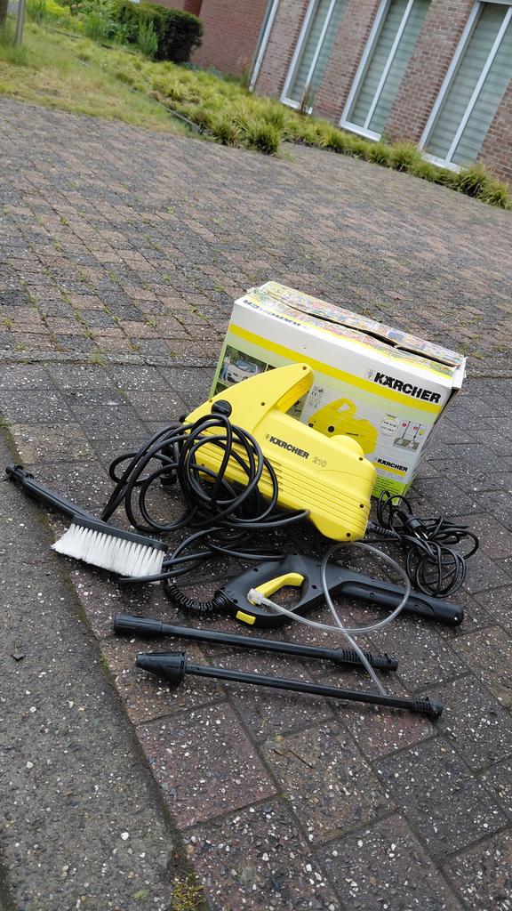 Kärcher hogedrukreiniger 210 plus, Tuin en Terras, Hogedrukreinigers, Gebruikt, Elektrisch, Ophalen