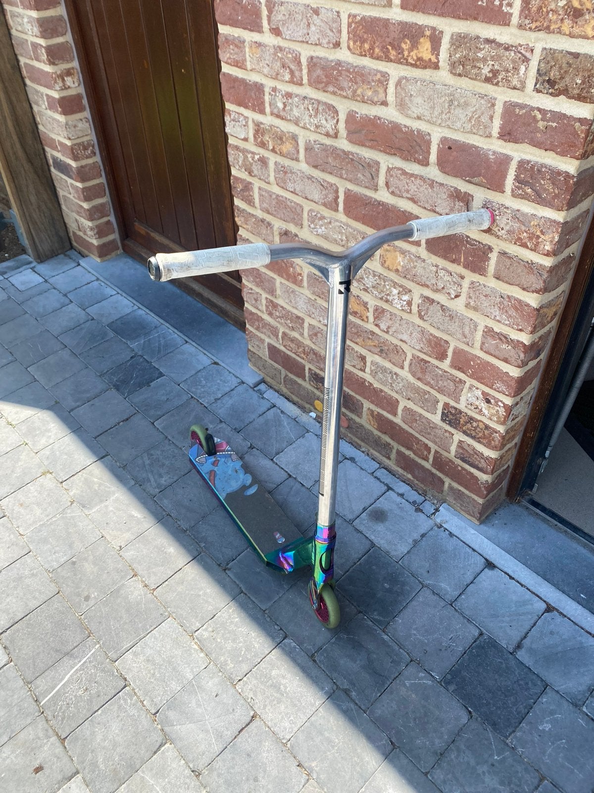 Custom stunt step, Fietsen en Brommers, Steps, Ophalen, Zo goed als nieuw