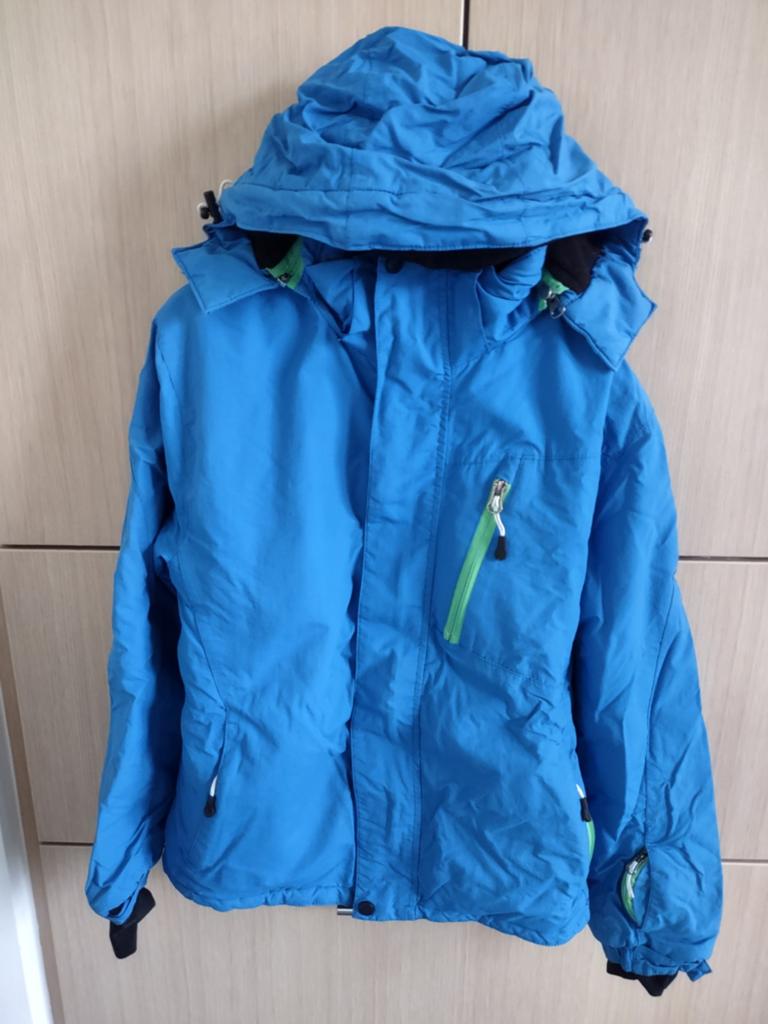 felblauwe ski jas - Active Touch - maat 164-170, Garçon ou Fille, Active Touch, Comme neuf, Enlèvement