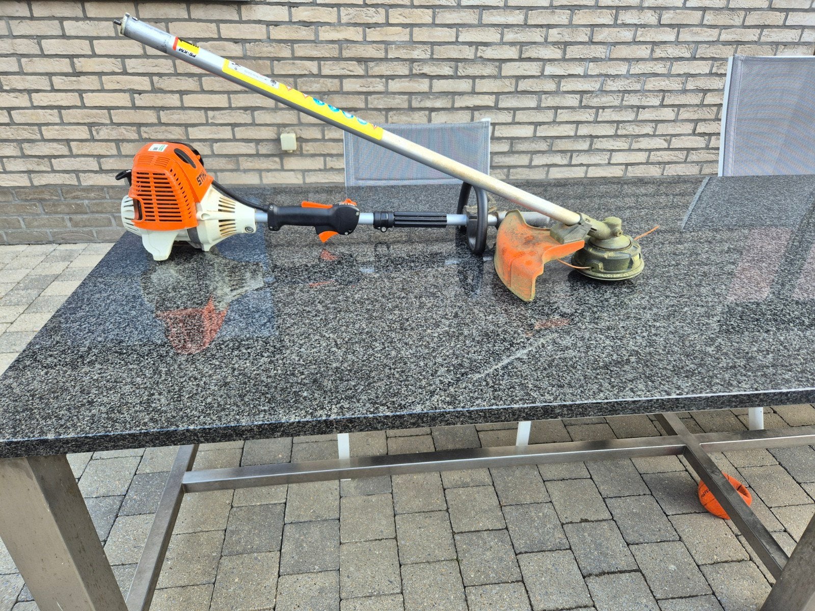 stihl KM100R  combimotor met draadmaaikop, Tuin en Terras, Ophalen, Gebruikt, STIHL