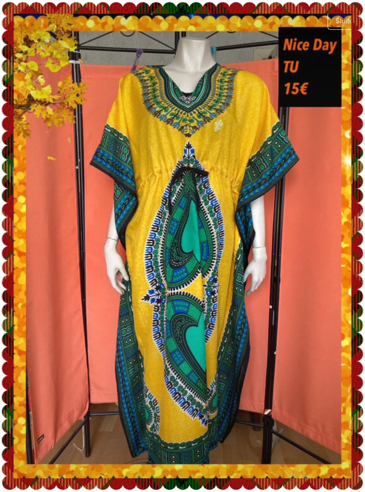 Zomerjurk dames TU= 38/46. Nice Day, Maat 38/40 (M), Geel, Ophalen of Verzenden, Zo goed als nieuw