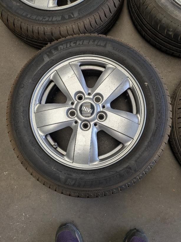Roues 15 pouces d'origine MINI R50 R56 Michelin 7mm, 15 pouces, Pneus et Jantes, 175 mm, Véhicule de tourisme